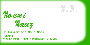 noemi mauz business card